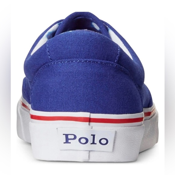 🔥🔥 ©Polo Ralph Lauren Men's Keaton
Sneaker Canvas Royal Blue Red🔥 - Picture 5 of 5